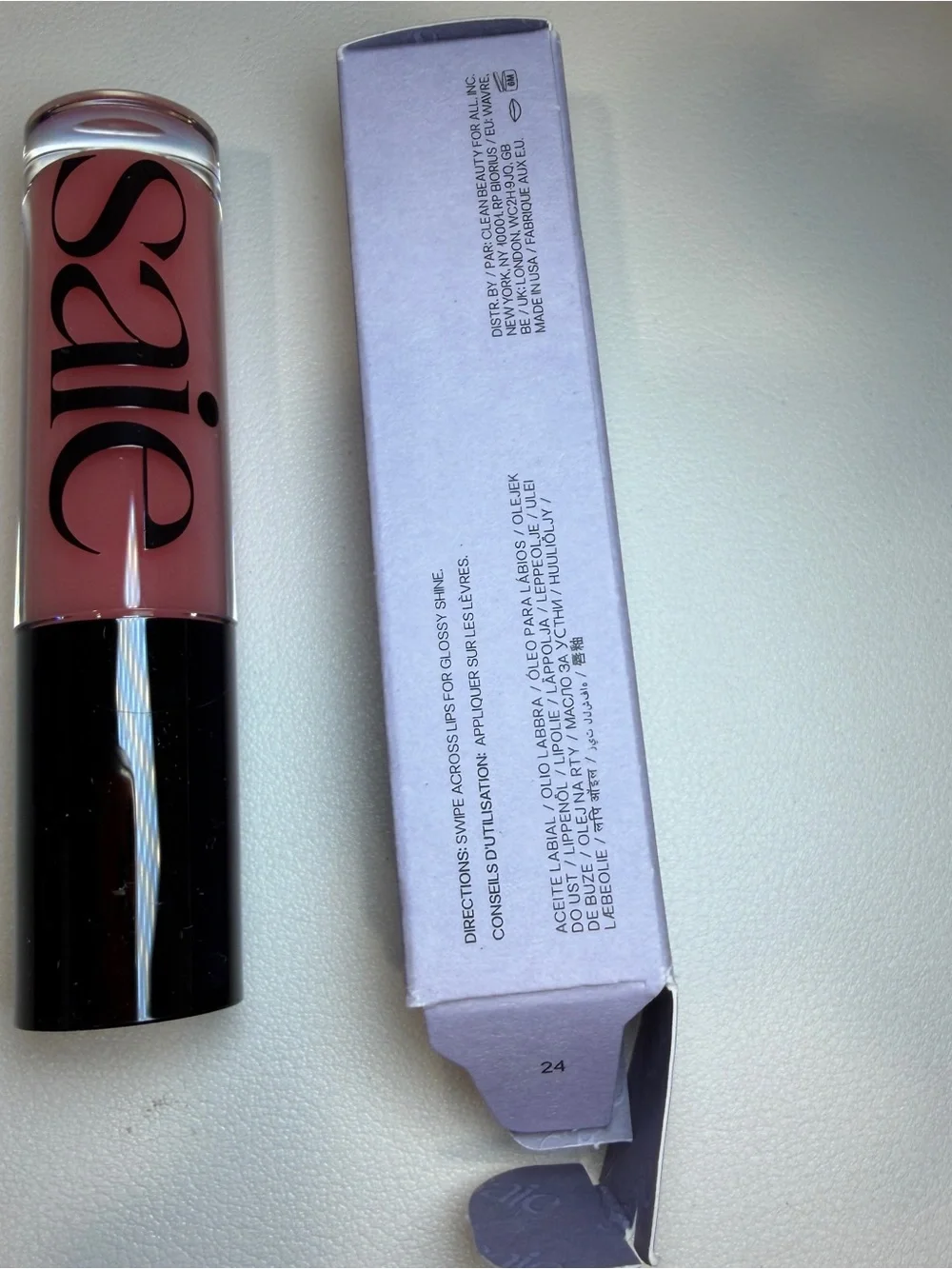Saie GlossyBounce Hydrating Lip Oil - KISS clear 5ml